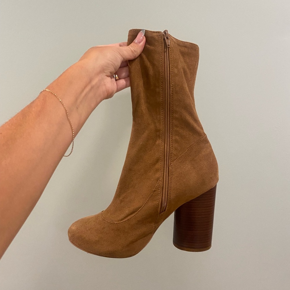 Zippered Jeffrey Campbell Midi Boots